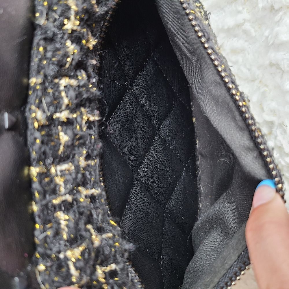 Badgley Mischka Studded Tweed-Pocket Backpack‎ - Picture 6 of 7
